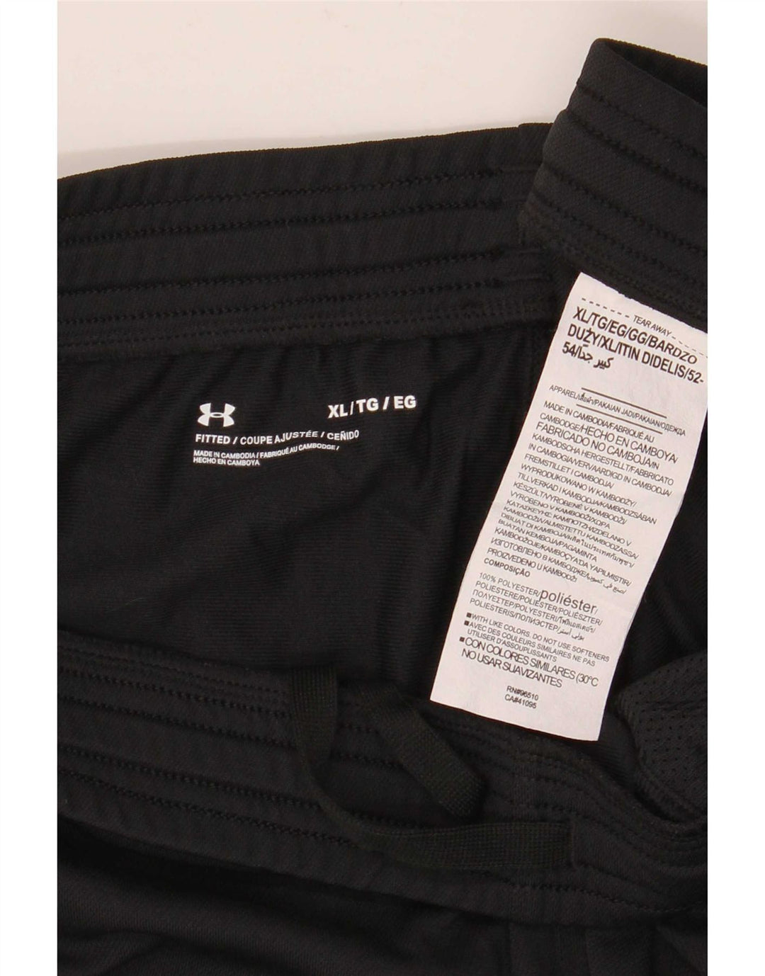 Pantaloni da tuta aderenti da uomo Under Armour XL poliestere nero