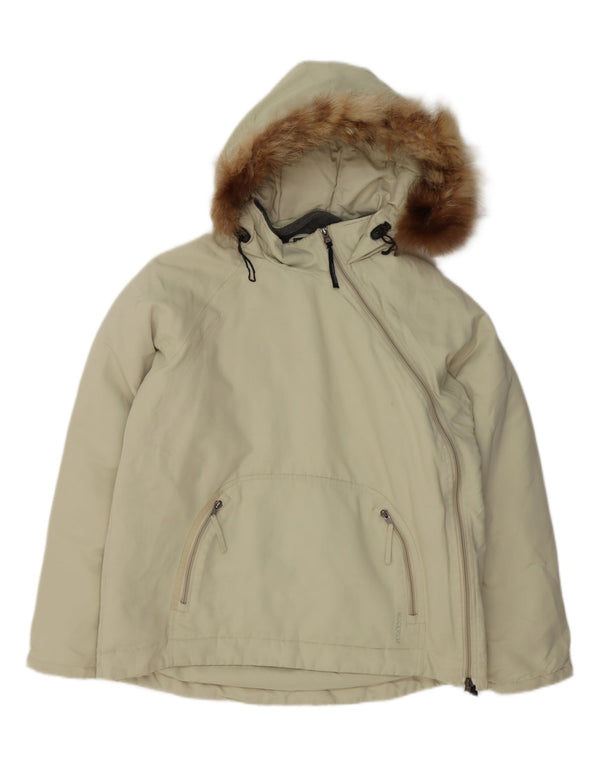 Giacca imbottita con cappuccio da donna Woolrich UK 18 XL nylon verde