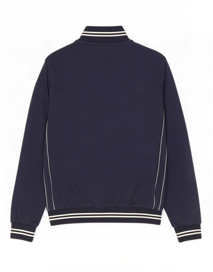 Giacca da ginnastica da uomo Fila Small in cotone blu navy