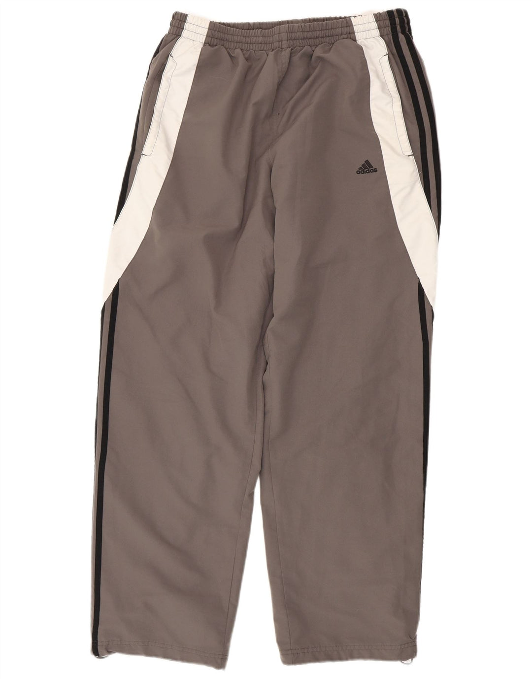 Pantaloni da tuta da uomo ADIDAS grandi in poliestere color block grigio