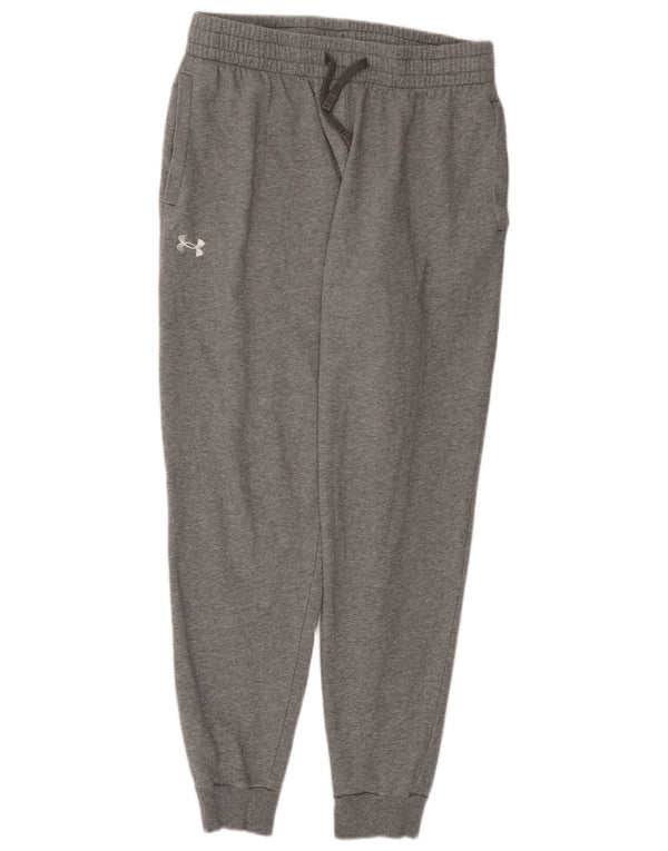 Pantaloni da tuta da uomo Under Armour Pantaloni da jogging di grandi dimensioni in cotone grigio screziato