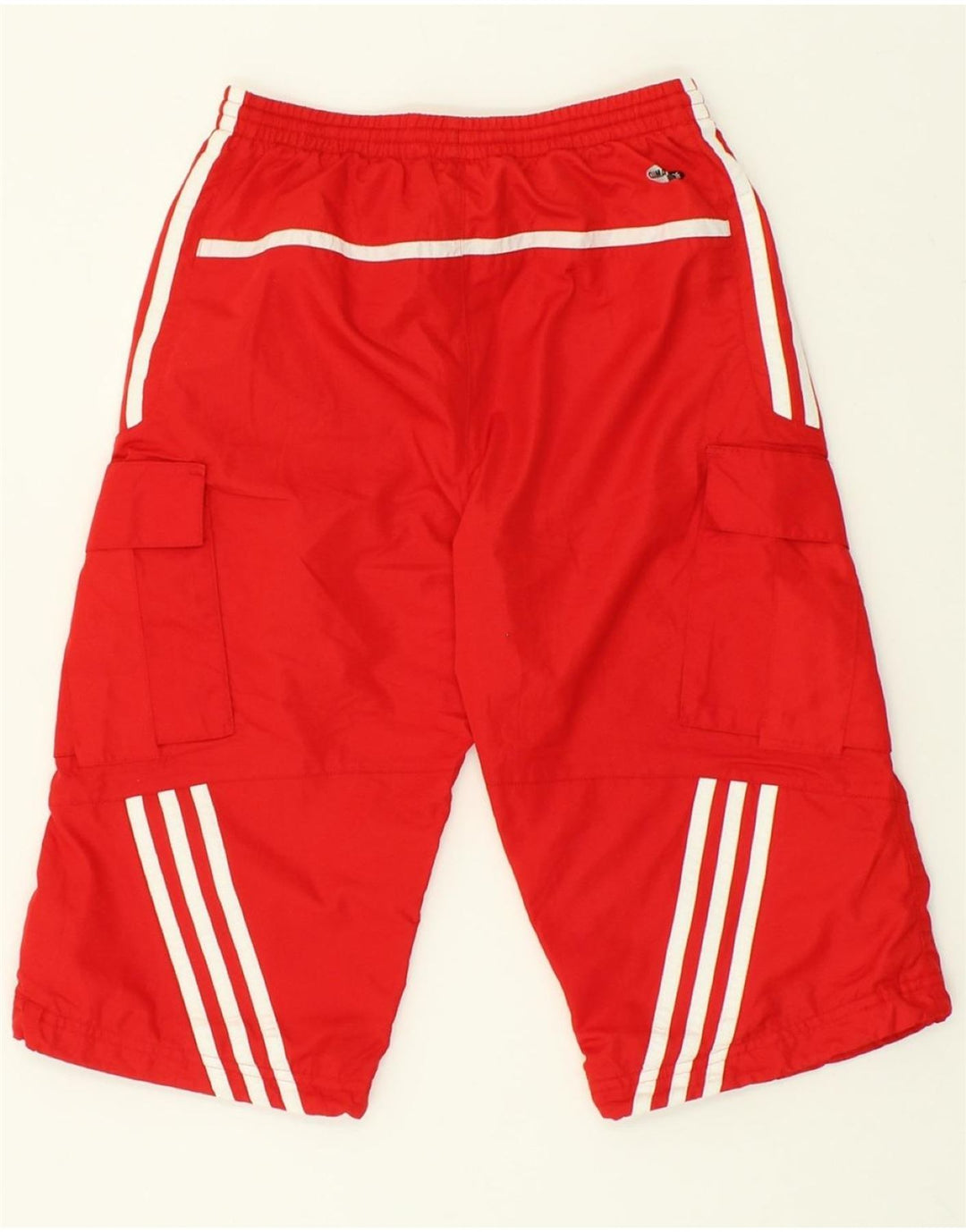 ADIDAS Boys Clima 365 Cargo Tracksuit Trousers 7-8 Years Red Polyester Vintage Adidas and Second-Hand Adidas from Messina Hembry 