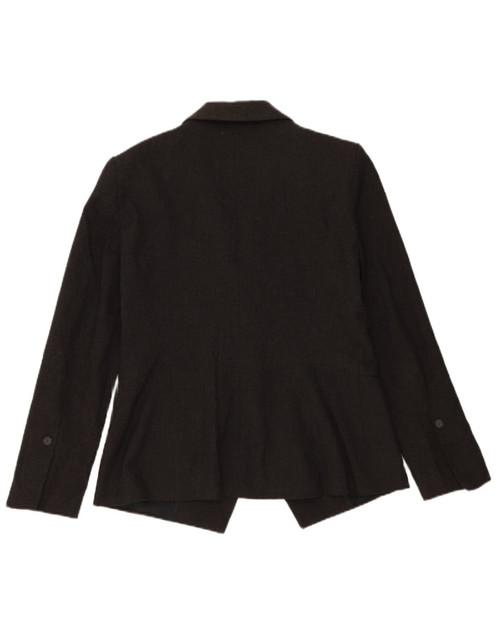 Giacca blazer a 1 bottone da donna Zara UK 16 XL poliestere grigio