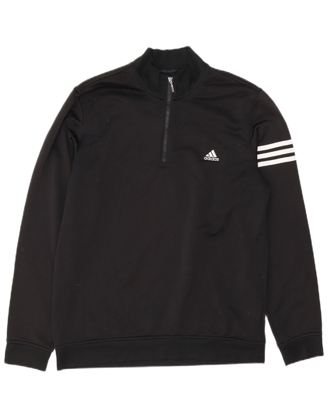 Felpa Adidas Uomo Climalite con zip e collo maglione medio poliestere nero