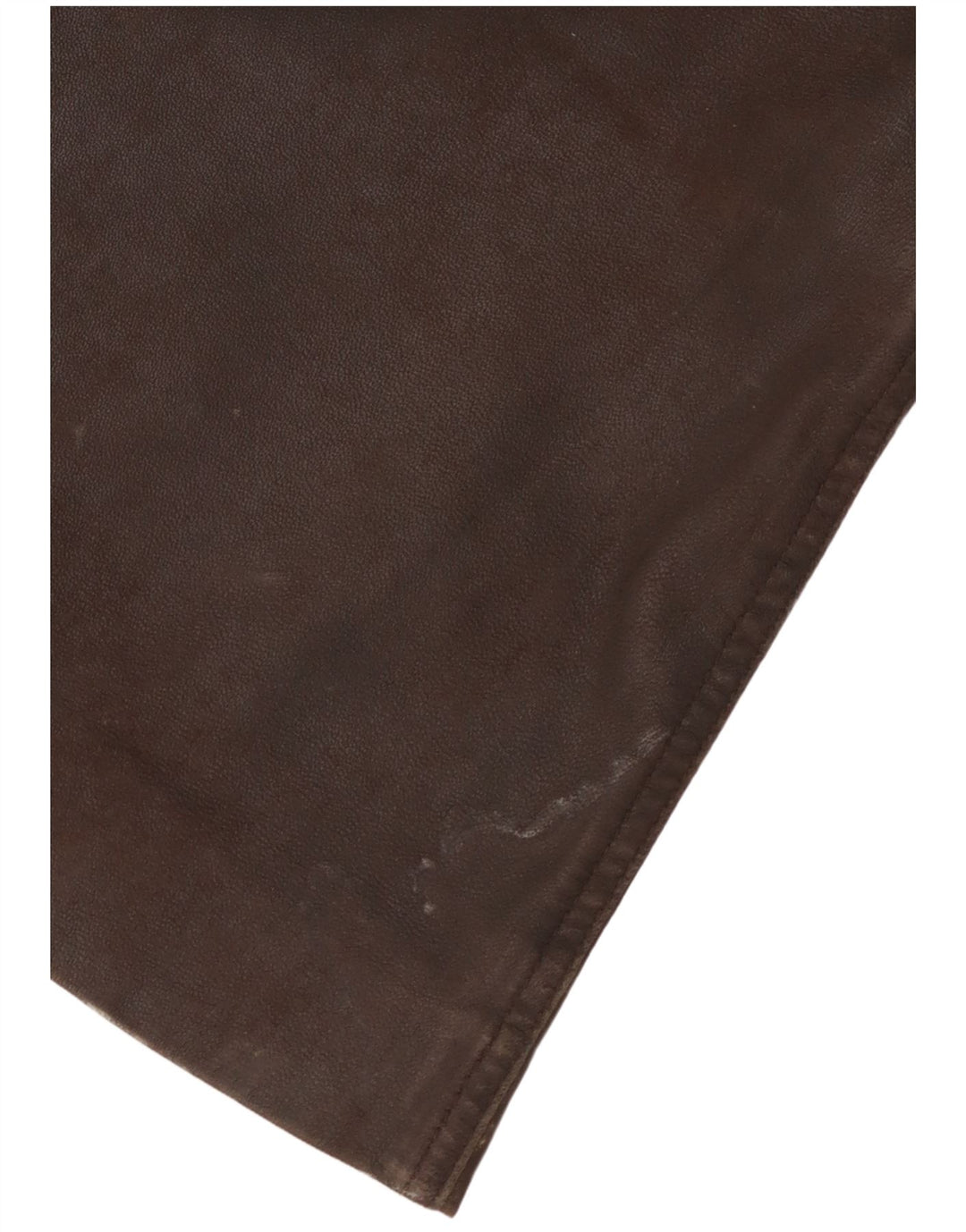 Pantaloni in pelle da uomo Maddox W36 L28 in pelle marrone