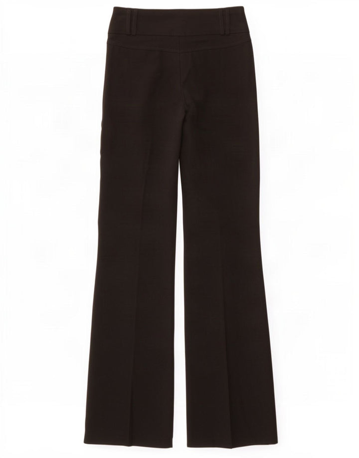 Topshop Pantaloni casual da donna Bootcut UK 8 Small W28 L35 Poliestere nero