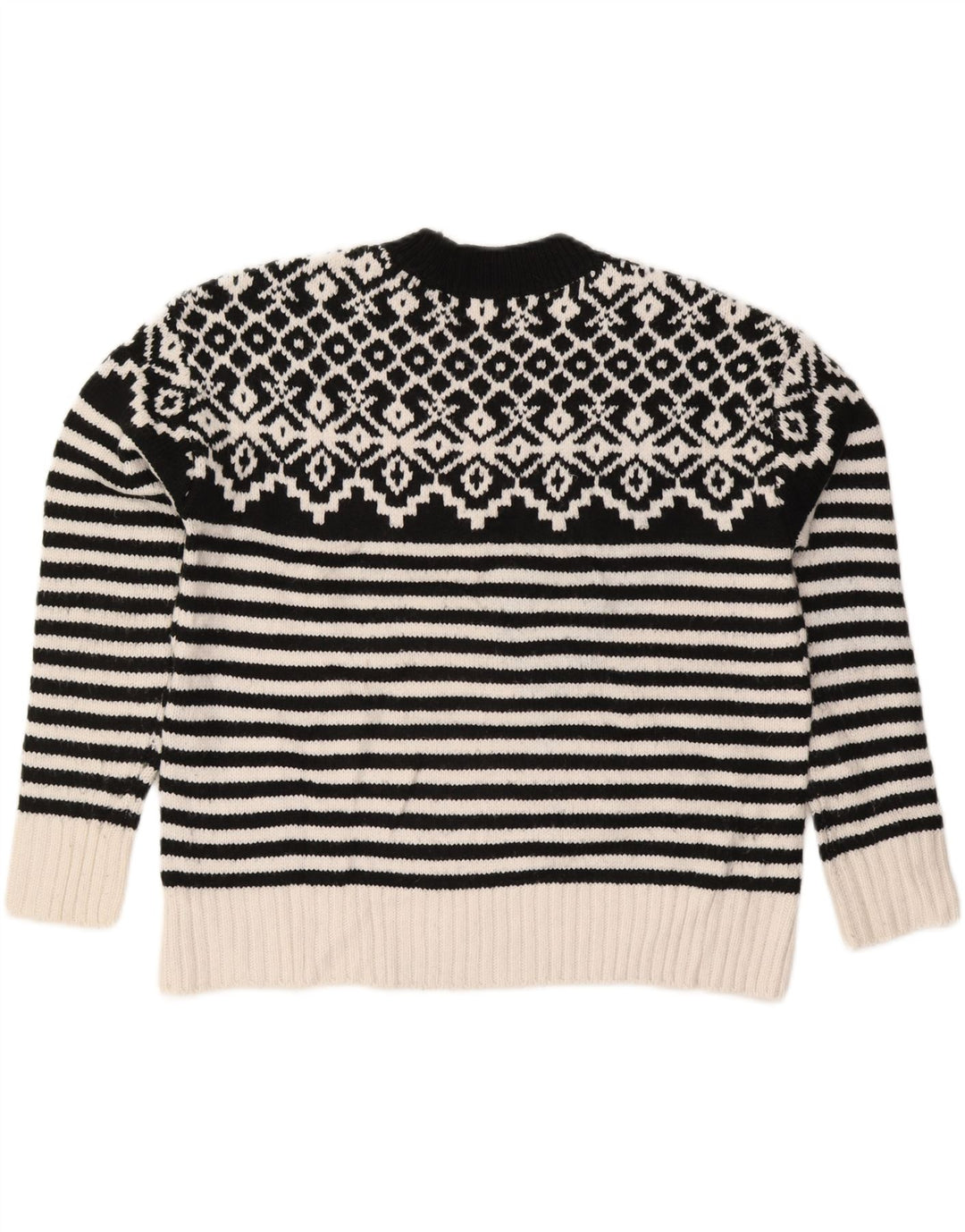 Maglione maglione girocollo da donna Marks & Spencer UK 14 medio nero