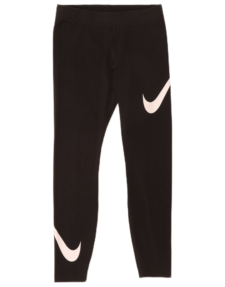 Leggings grafici da donna Nike UK 12 cotone medio nero