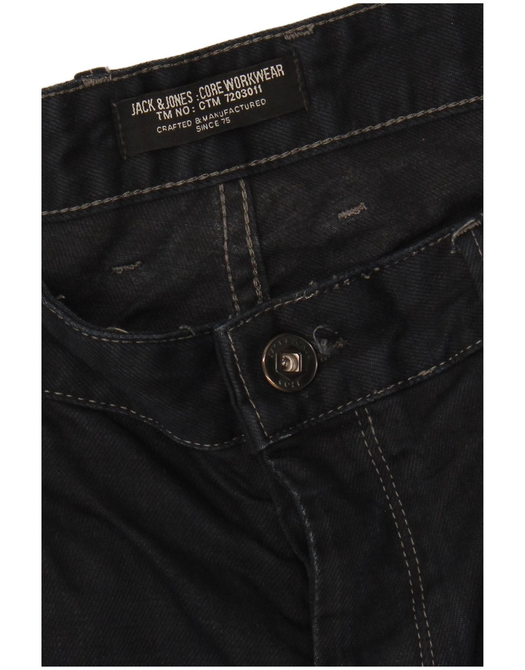 JACK & JONES Mens Straight Jeans W32 L30  Navy Blue