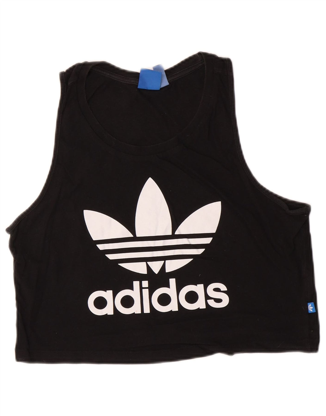 Top da donna con grafica corta Adidas UK 12 medio nero