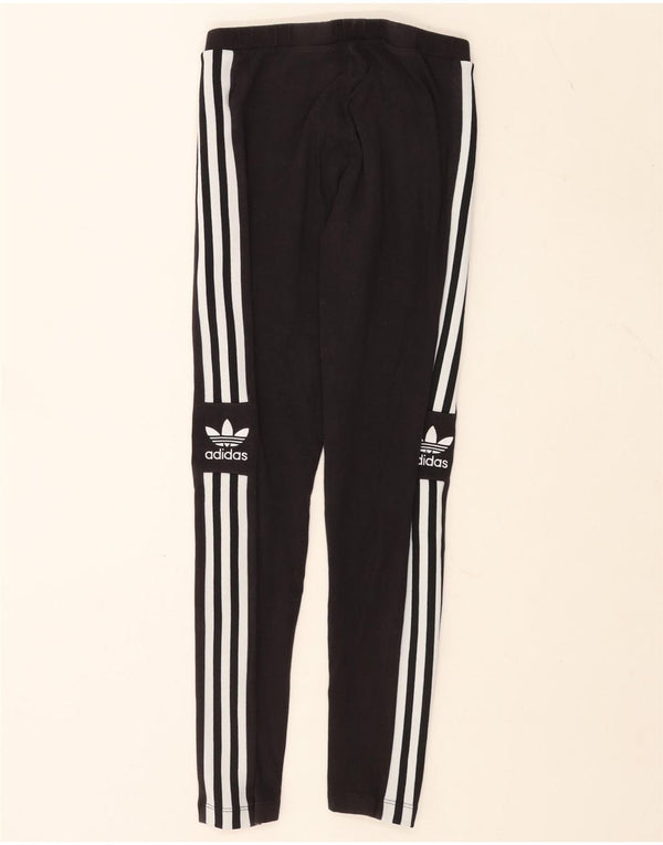 Leggings grafici da donna Adidas UK 12 cotone grigio medio