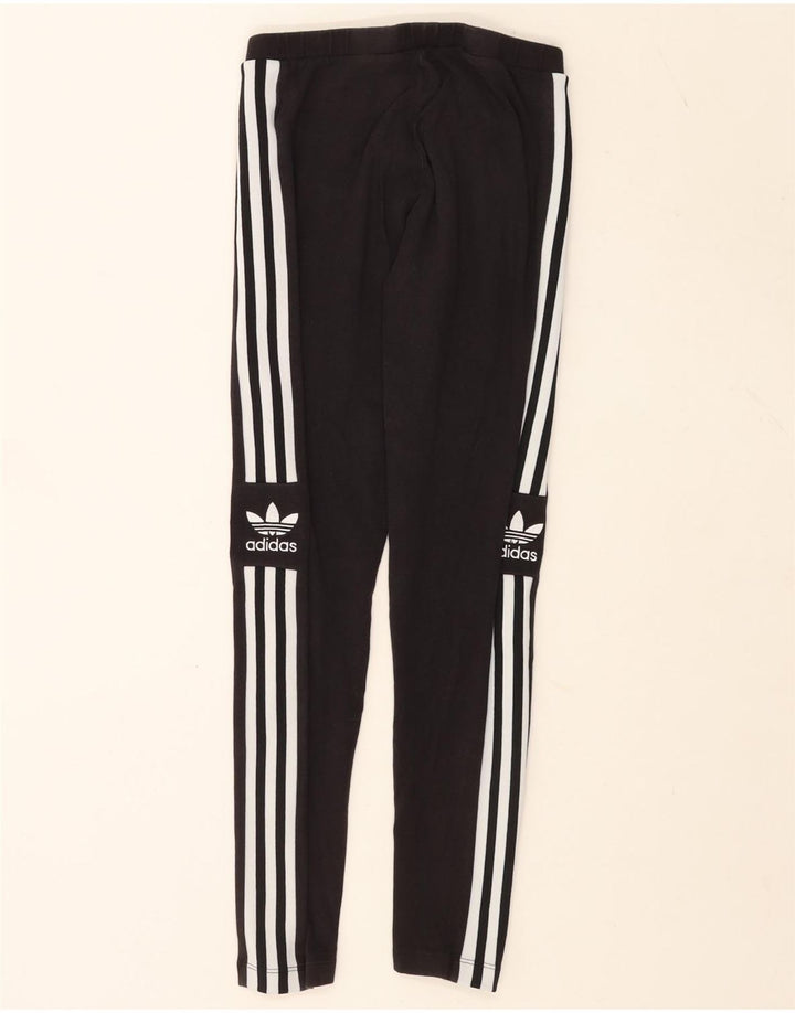 Leggings grafici da donna Adidas UK 12 cotone grigio medio
