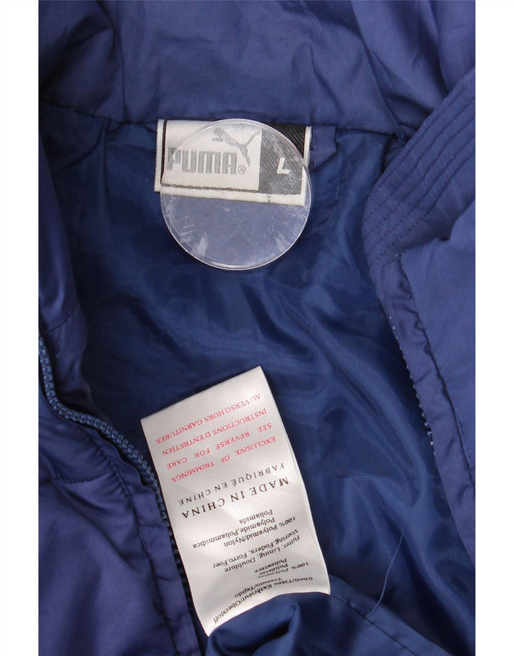 Giacca imbottita da uomo Puma UK 40 Large Blu Navy in poliammide