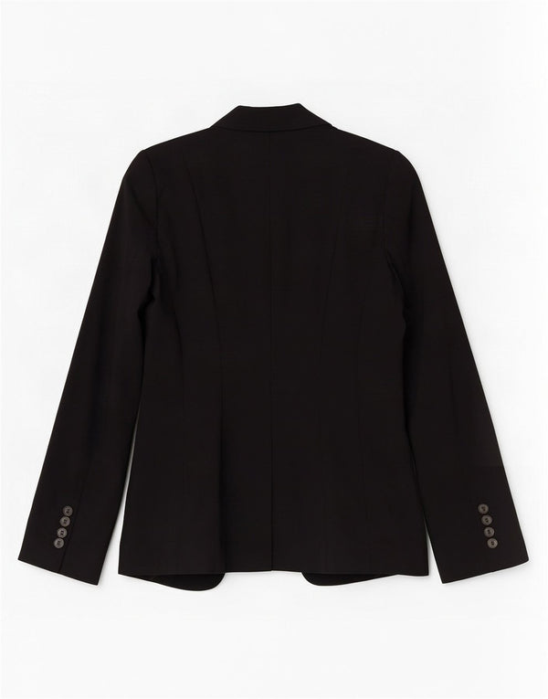 Giacca Blazer 1 Bottone Donna Liu Jo IT 44 Media Nera Lana