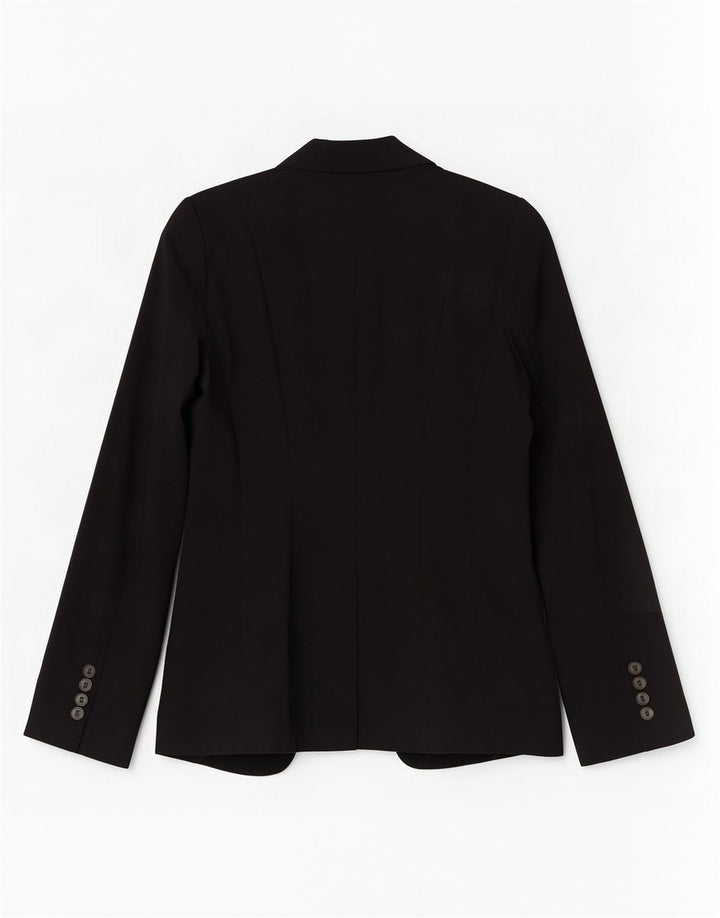 Giacca Blazer 1 Bottone Donna Liu Jo IT 44 Media Nera Lana