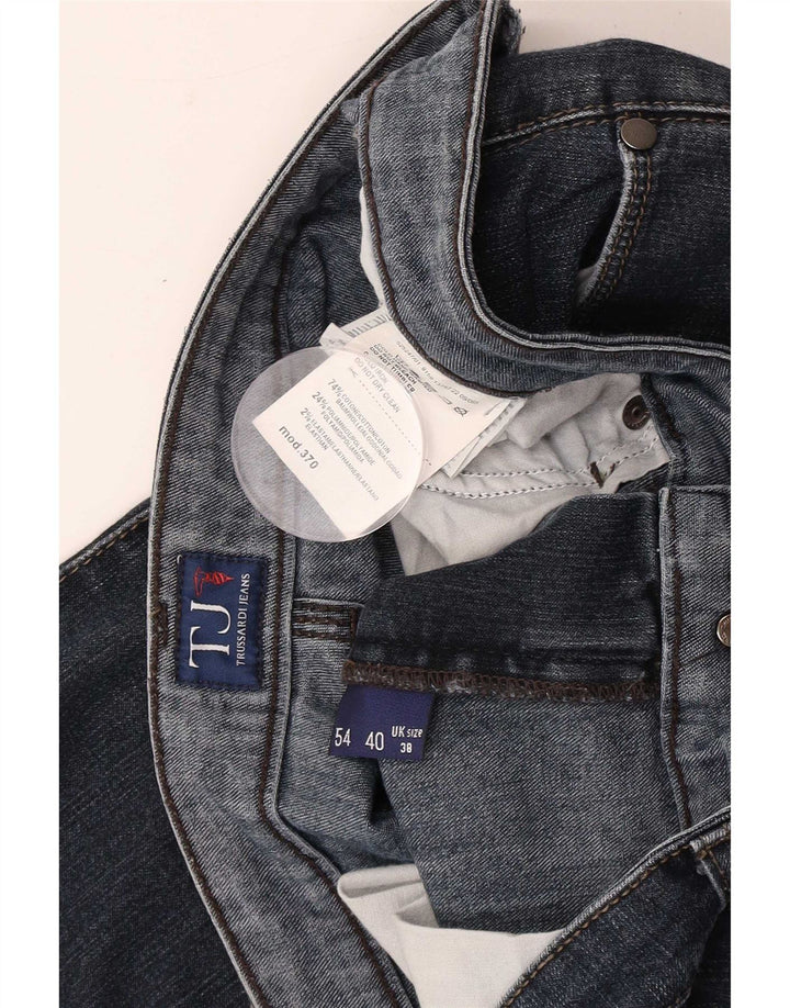 Jeans Slim Uomo Trussardi W38 L34 Blu Cotone