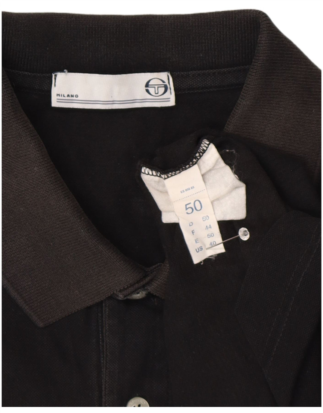 Polo Uomo Sergio Tacchini IT 50 Medium Nera