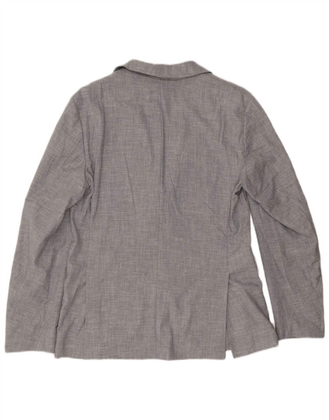 Giacca blazer da uomo a 2 bottoni Zara UK 40 grande poliestere pied de poule grigio