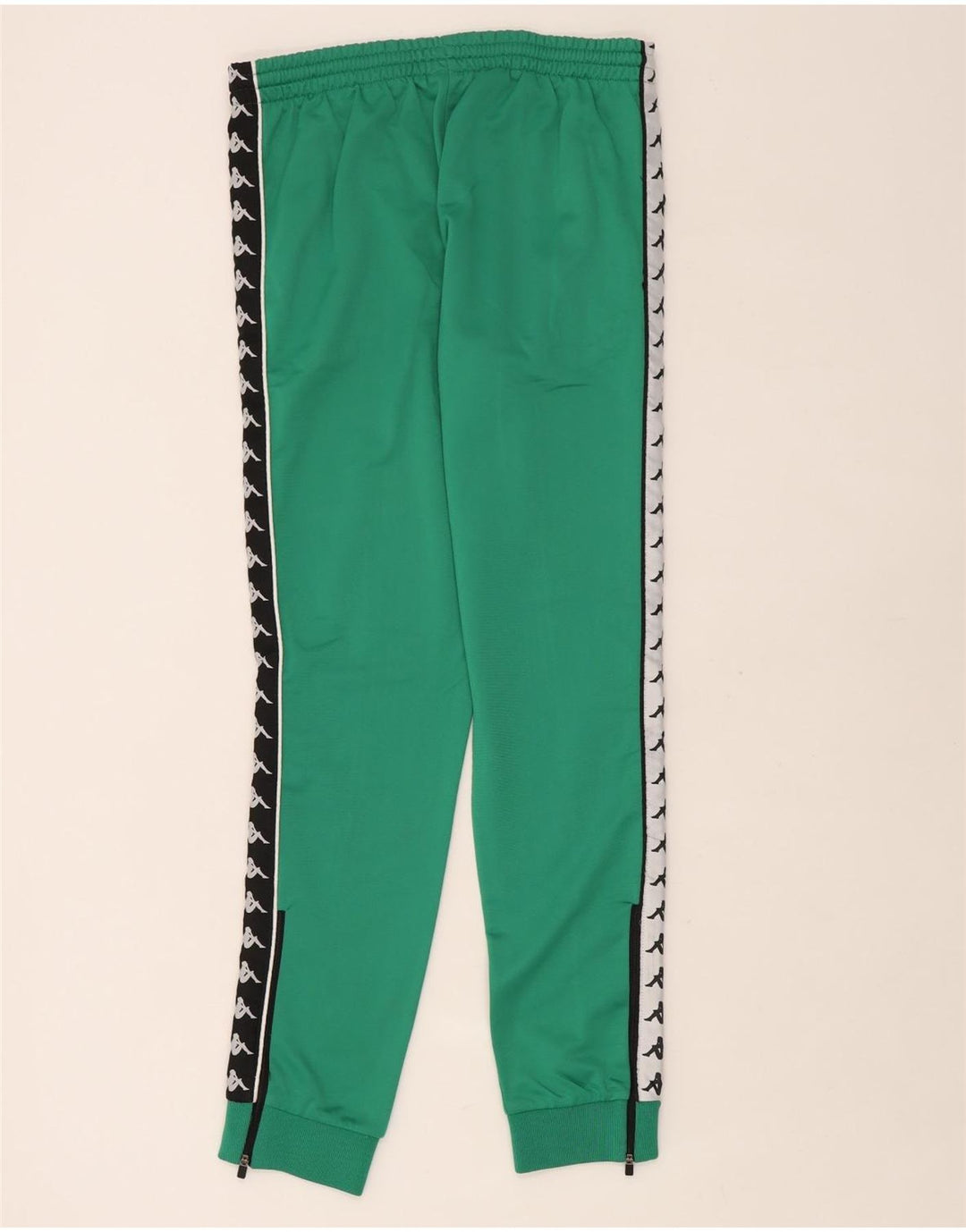 Pantaloni da tuta con grafica Kappa da uomo Joggers verde medio color block