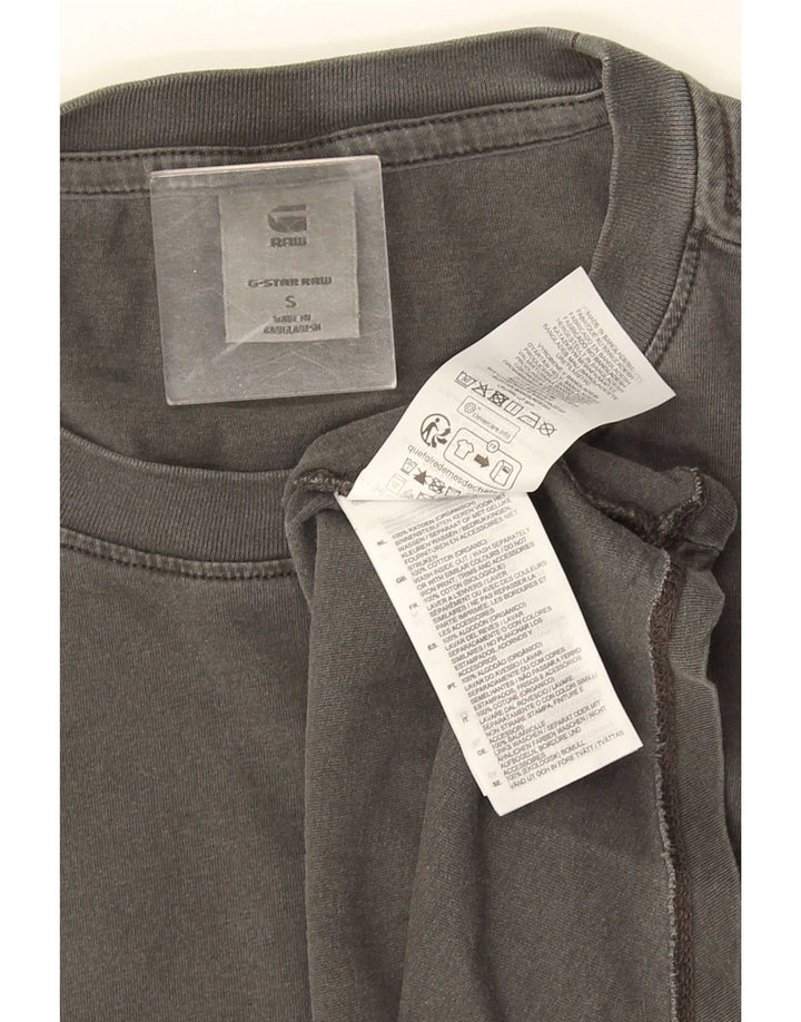 T-shirt da uomo G-Star Top piccola in cotone grigio