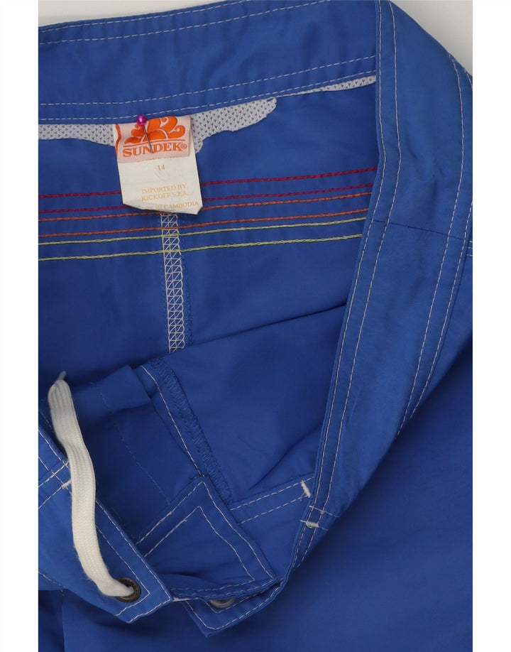 Pantaloncini da bagno per ragazzi SUNDEK 13-14 anni in poliestere blu