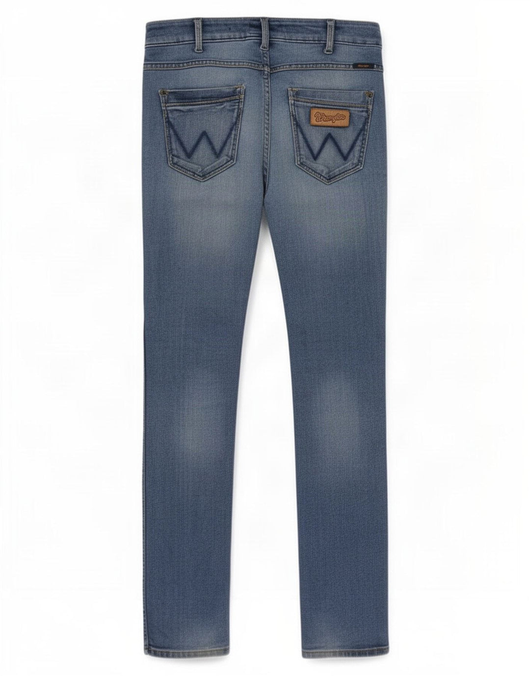 Wrangler Uomo Skanders Slim Jeans W32 L34 Cotone Blu