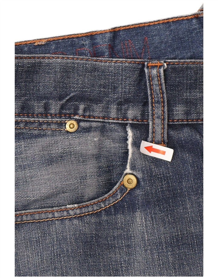 Jeans dritti vestibilità regolare da uomo Tommy Hilfiger W38 L34 cotone blu