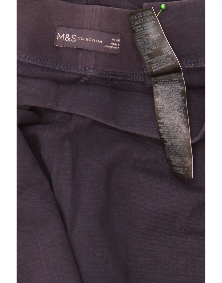 Leggings da donna Marks & Spencer UK 14 grande cotone blu navy