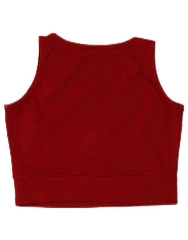 Canottiera grafica corta da donna Tommy Hilfiger UK 14 grande rossa