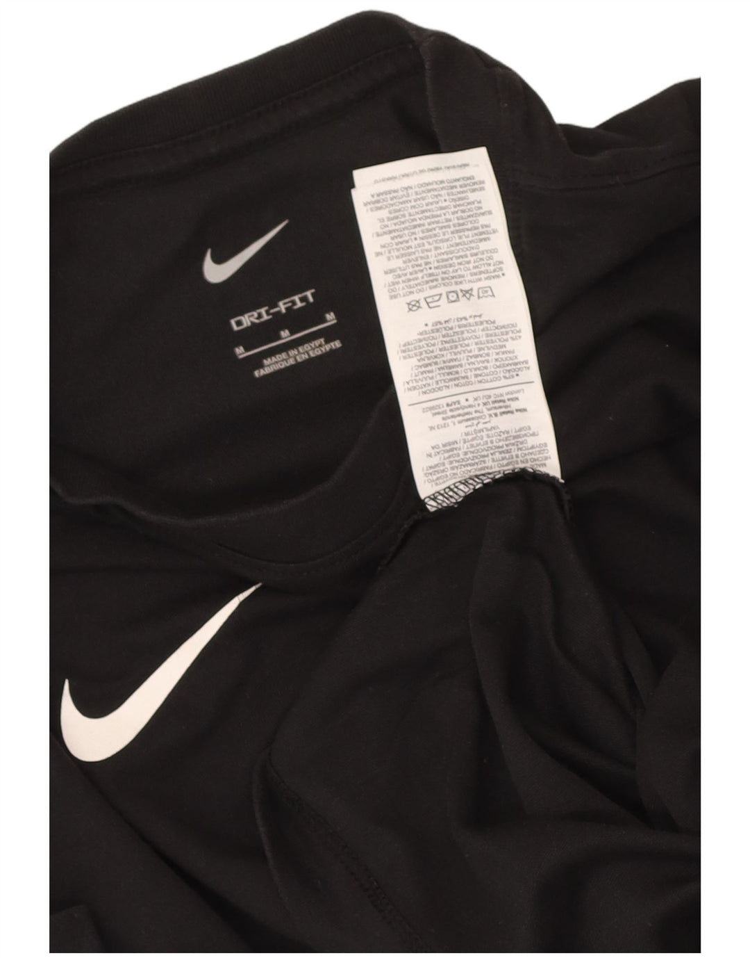 T-shirt Nike Dri Fit da uomo in cotone medio nero