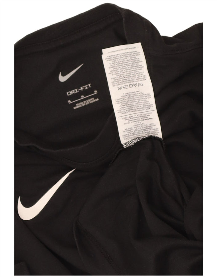 T-shirt Nike Dri Fit da uomo in cotone medio nero