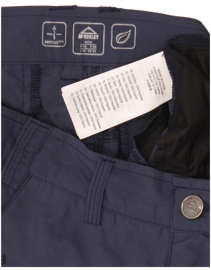 Pantaloncini cargo da uomo McKinley W33 medio blu navy in poliammide