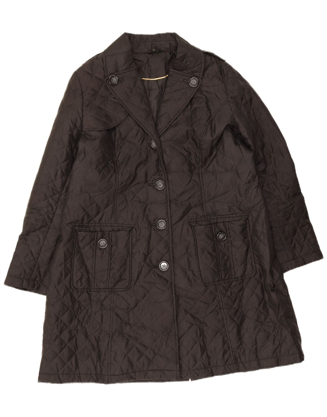 Soprabito trapuntato da donna Marks & Spencer UK 18 XL poliestere nero