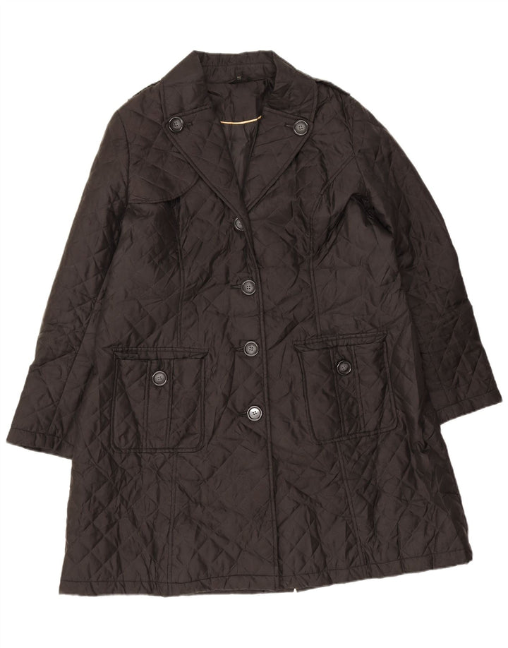 Soprabito trapuntato da donna Marks & Spencer UK 18 XL poliestere nero