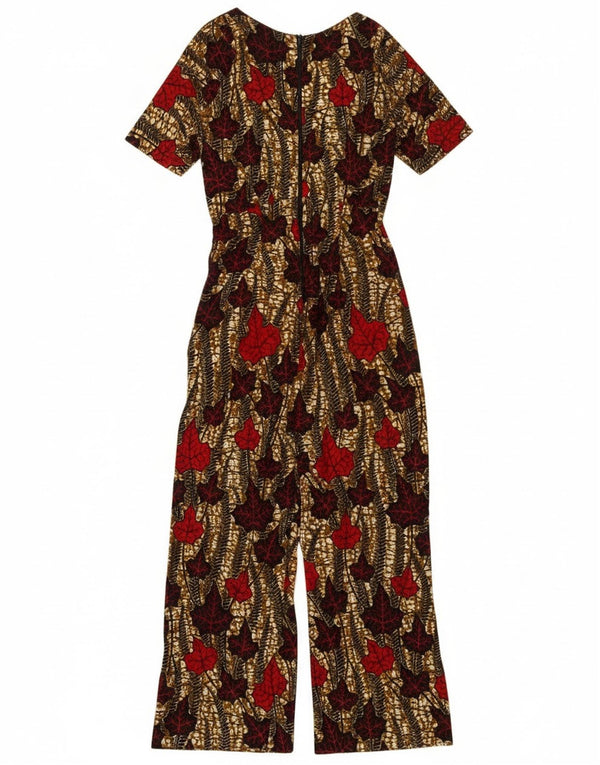 Tuta da donna vintage UK 12 media floreale multicolore