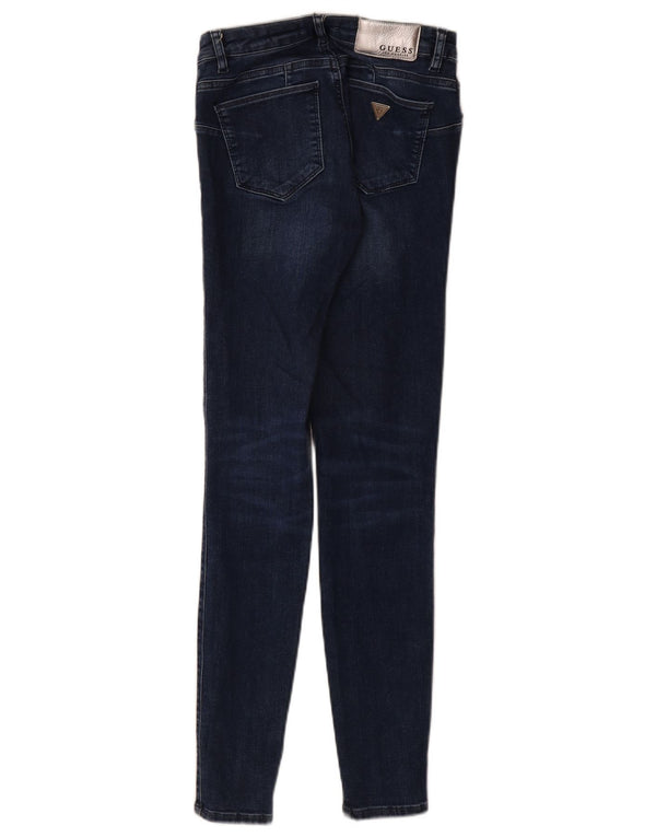 Jeans skinny Guess Curve X a vita media da donna W25 L30 cotone blu