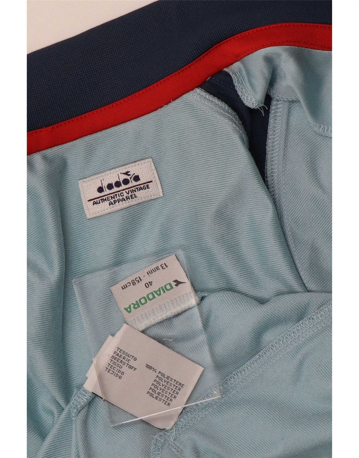 Giubbotto tuta da ragazzo Diadora 12-13 anni Blu Colourblock in poliestere