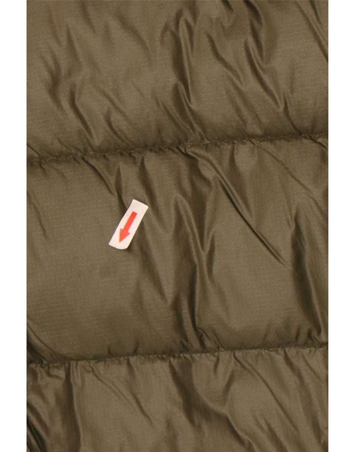 PEUTEREY Giacca imbottita con cappuccio da donna UK 16 Large Khaki Poliammide