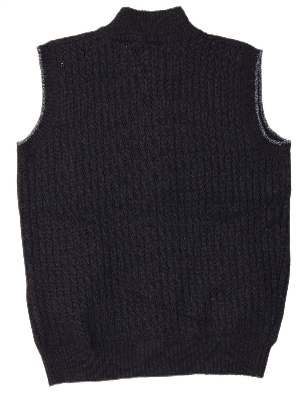 Maglione cardigan senza maniche da uomo Pierre Cardin poliestere medio blu navy