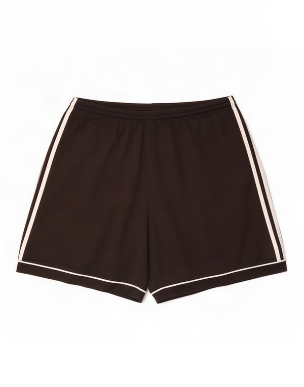 Pantaloncini sportivi Adidas Climalite da uomo grandi in poliestere nero