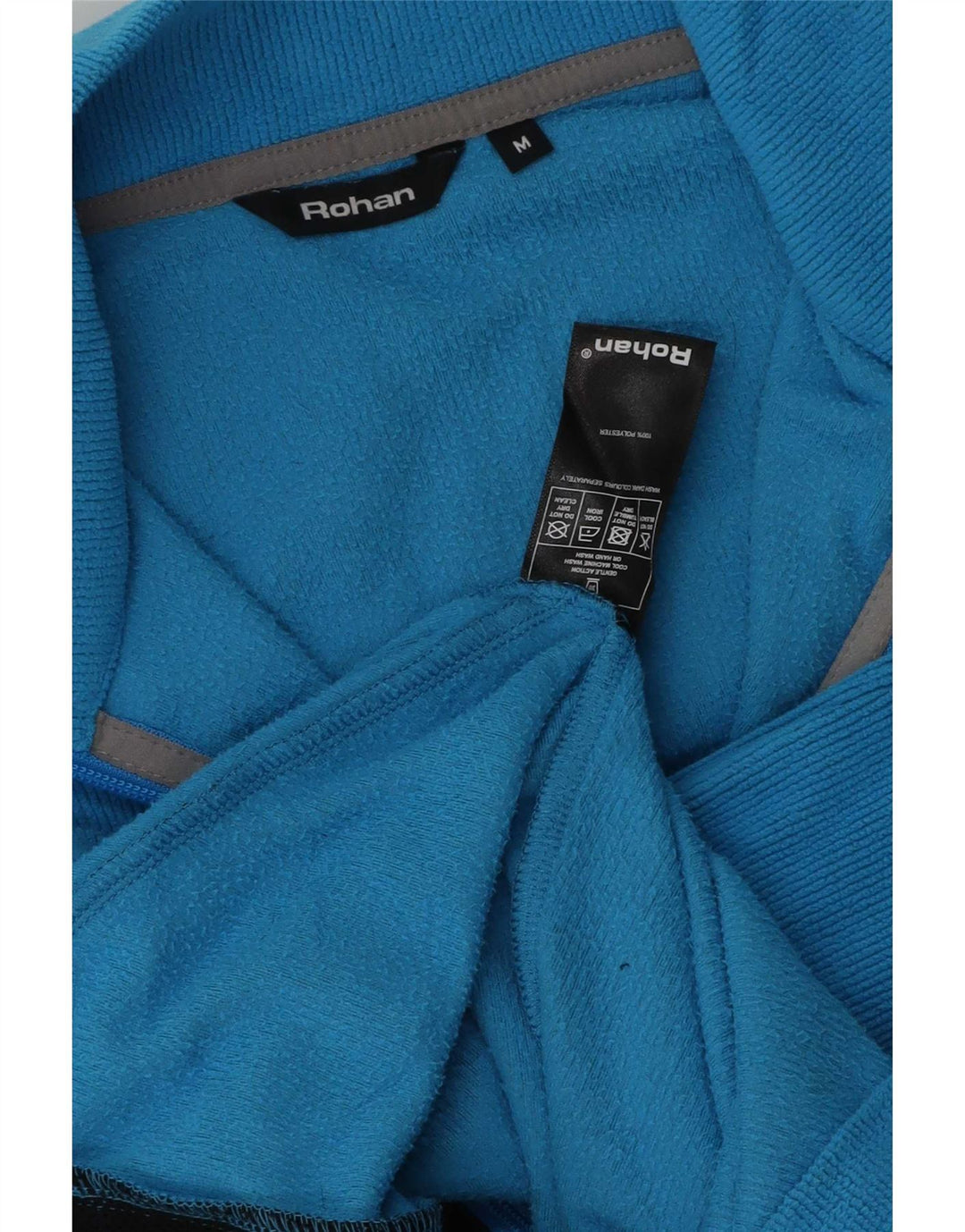 Giacca in pile da uomo Rohan UK 38 poliestere blu medio