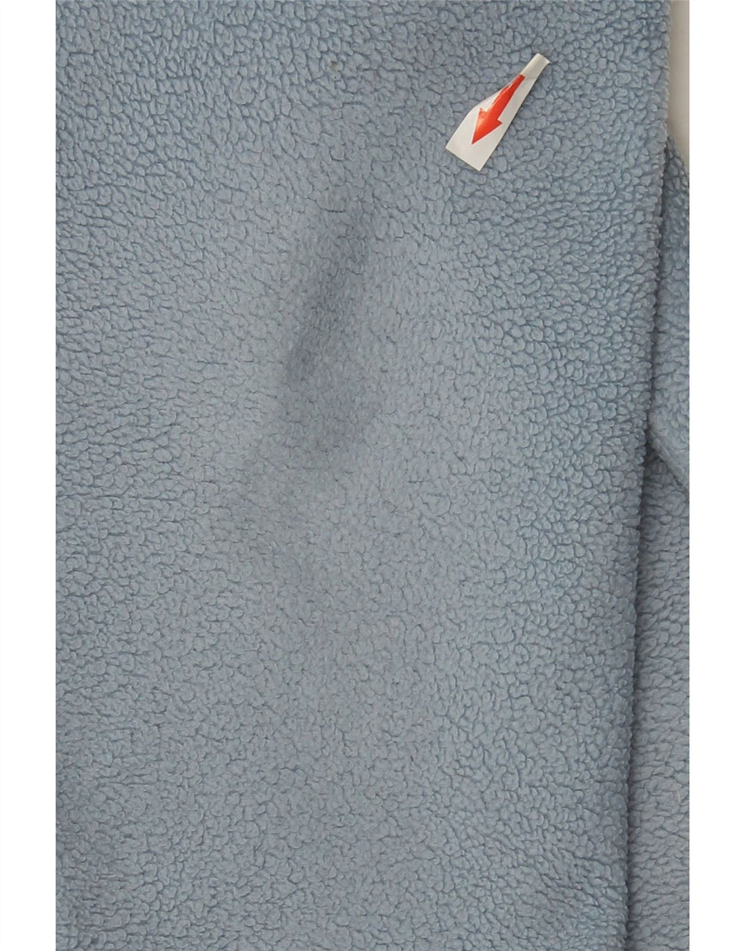 Maglione in pile ASICS da uomo con zip e collo, grande, in poliestere blu