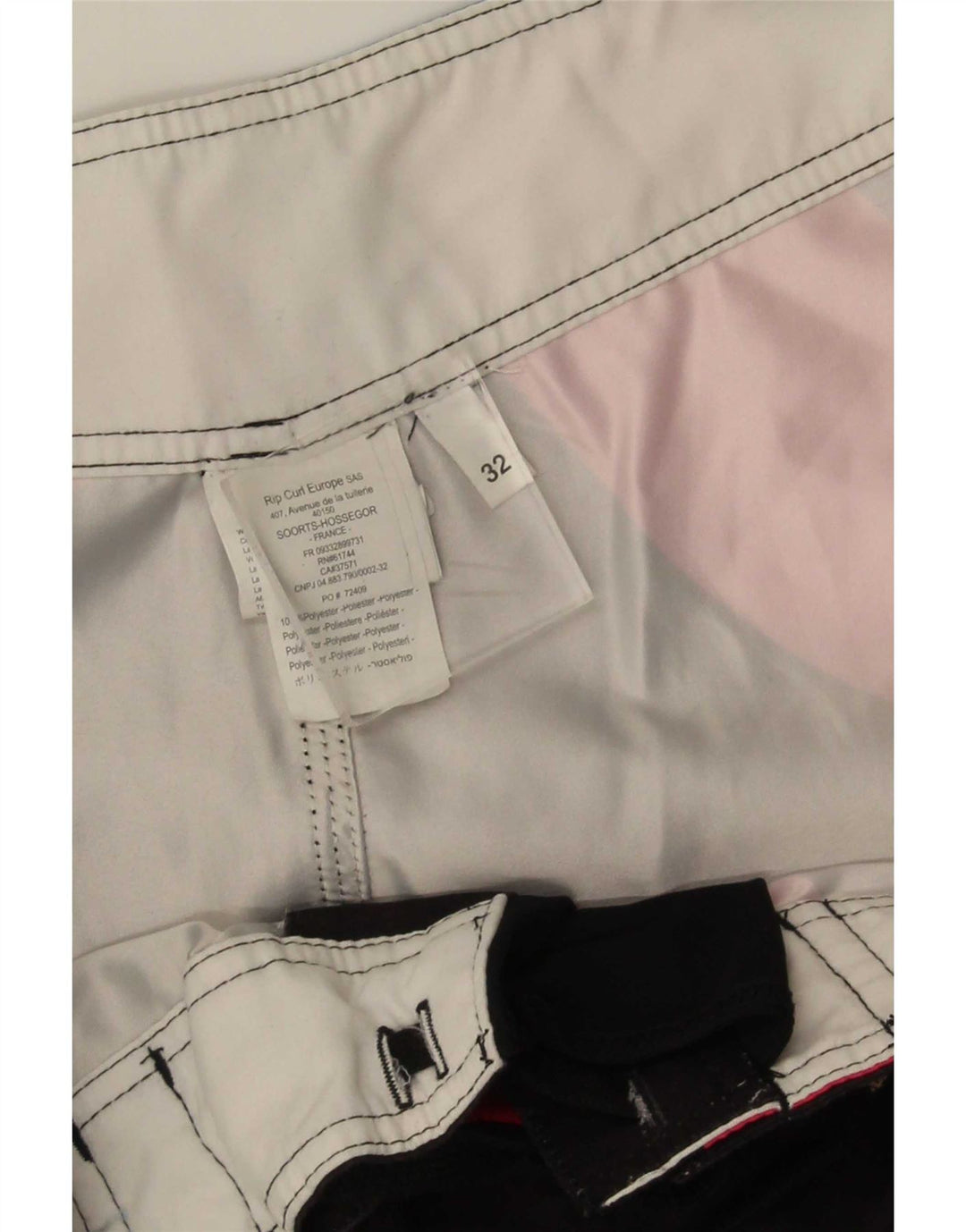 Pantaloncini da bagno grafici da uomo Rip Curl Poliestere medio nero geometrico