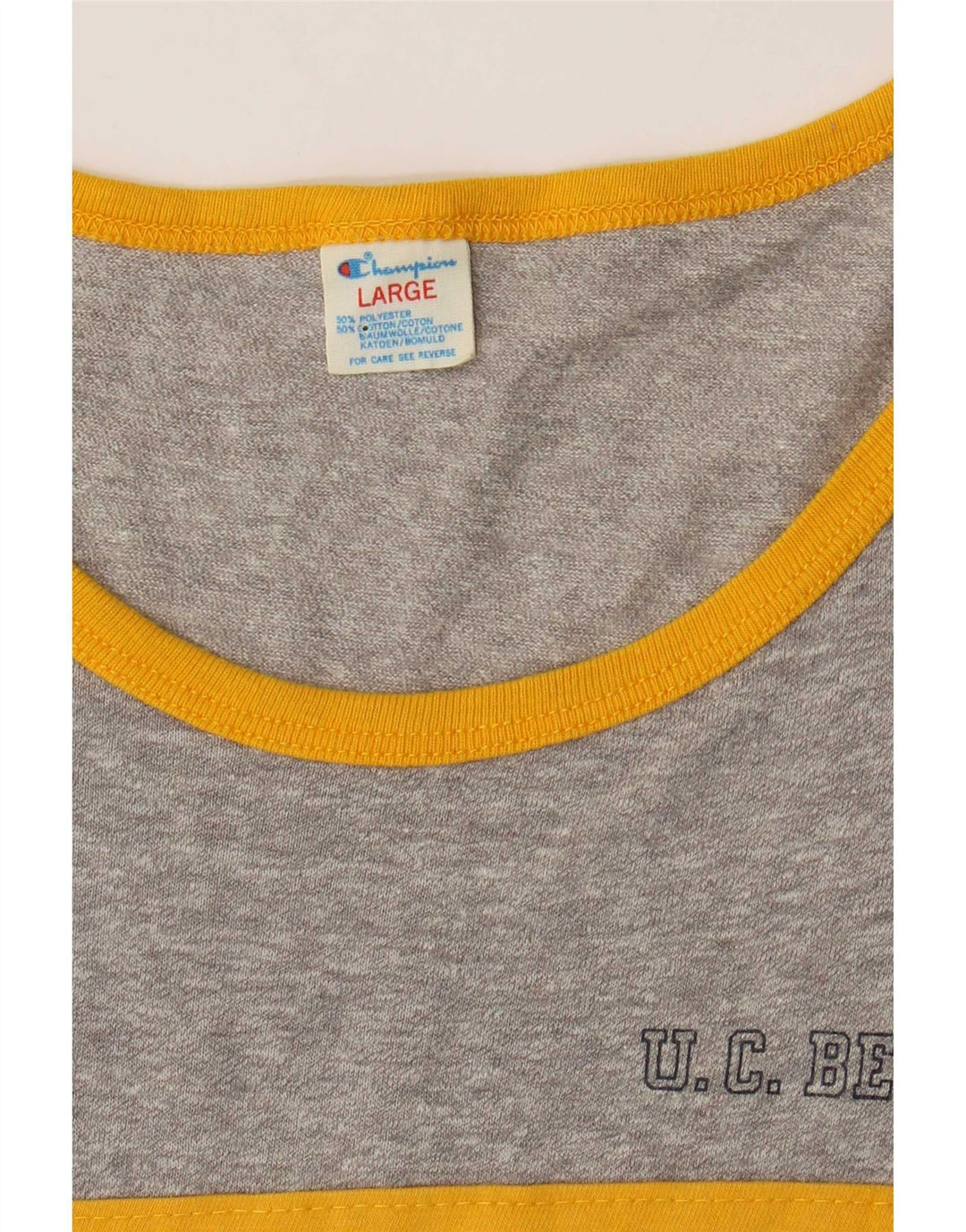 Champion Canotta da uomo grande grigio Colourblock Poliestere