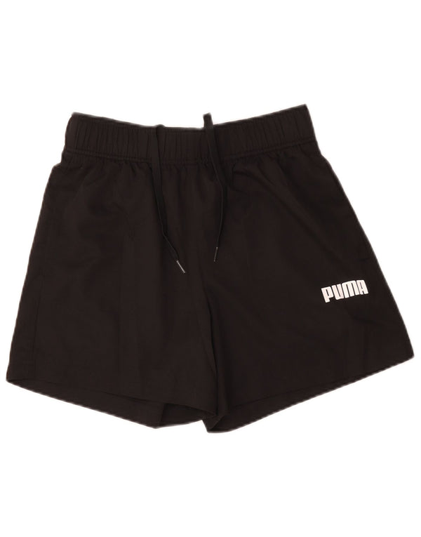 Pantaloncini sportivi grafici da uomo Puma piccoli in poliestere nero