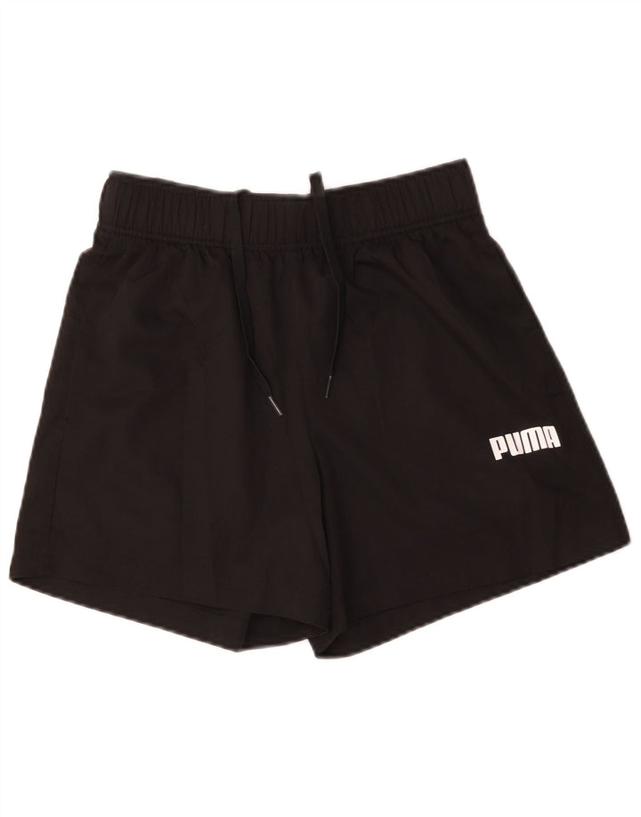 Pantaloncini sportivi grafici da uomo Puma piccoli in poliestere nero