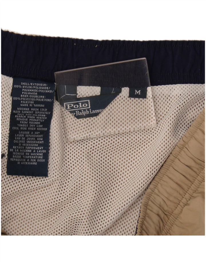Pantaloncini da bagno da uomo Polo Ralph Lauren in nylon beige medio