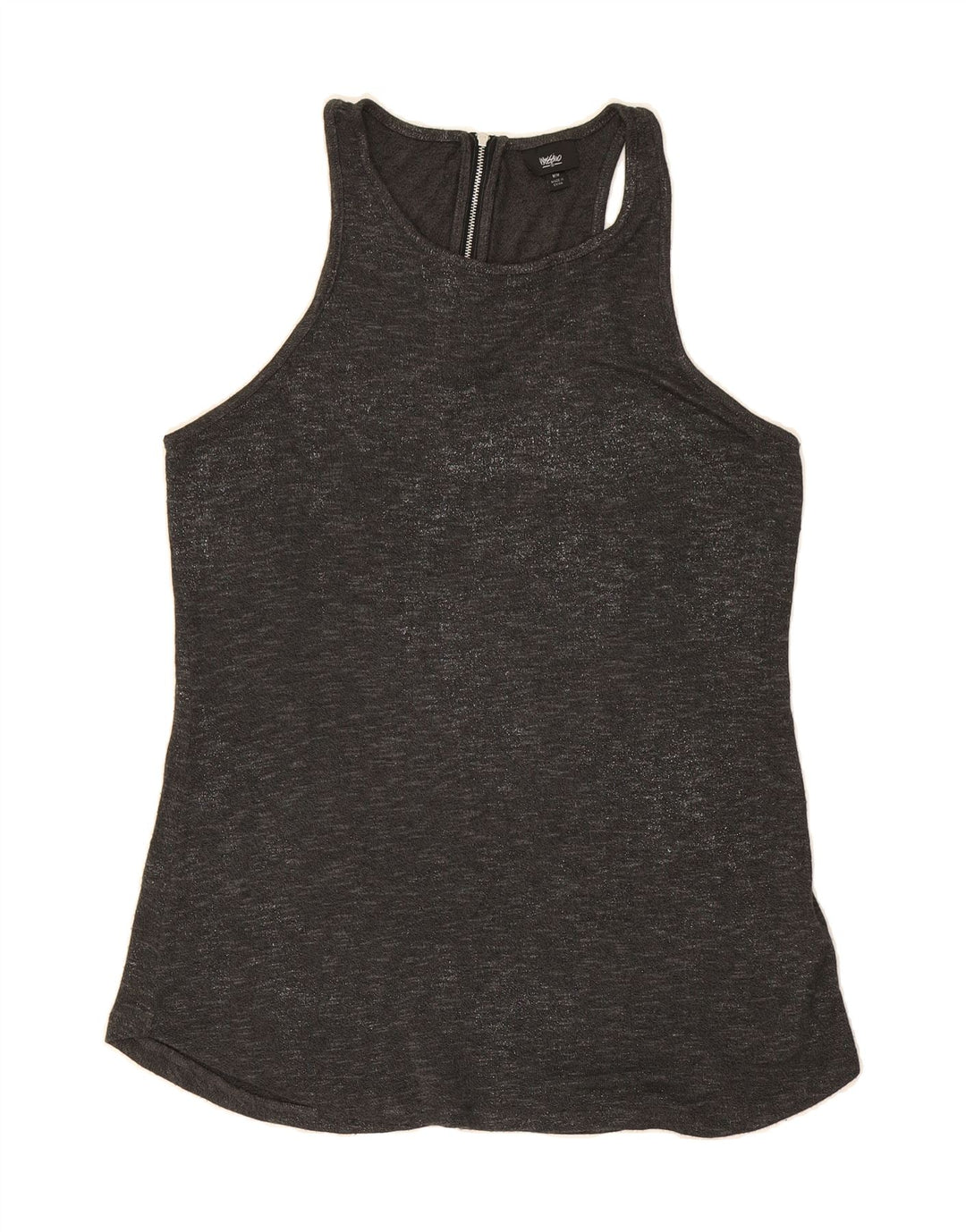 MOSSIMO Womens Vest Top UK 12 Medium Grey Flecked Rayon Vintage Mossimo and Second-Hand Mossimo from Messina Hembry 