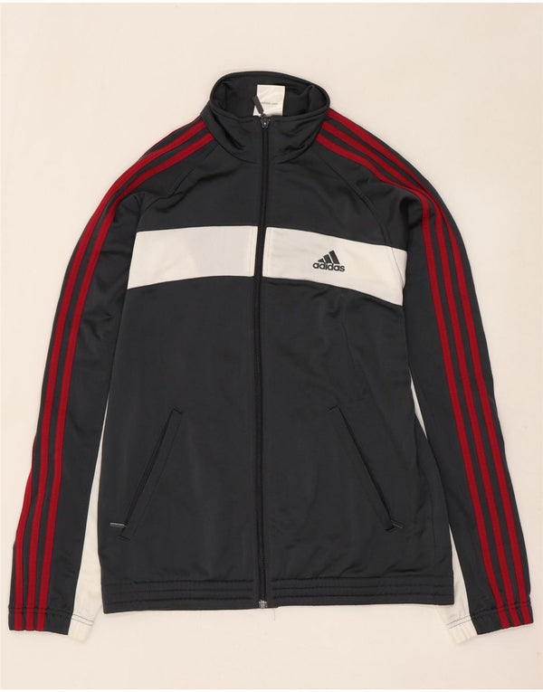 ADIDAS Mens Tracksuit Top Jacket UK 38/40 Medium Grey Colourblock