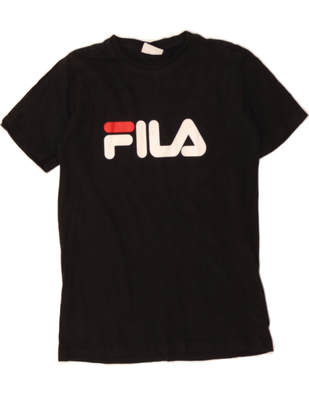 FILA Boys Graphic T-Shirt Top 11-12 Years Black Vintage Fila and Second-Hand Fila from Messina Hembry 
